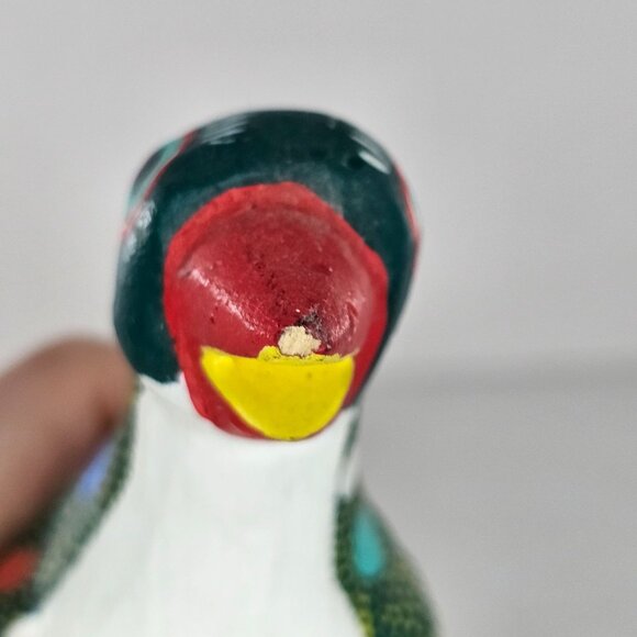 Oaxacan Wood Carving Marcelino Melchor Penguin Mexico Folk Art Alebrije Bird - Picture 8 of 9